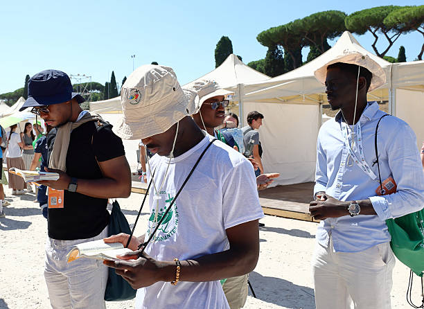 Penitential Day for pilgrims to receive the sacrament of reconciliation during the Jubilee of Youth at Circo Massimo. There were 200 points for confession of young people. Rome (Italy), August 1st, 2025 (Photo by Grzegorz Galazka/Archivio Grzegorz Galazka/Mondadori Portfolio via Getty Images)